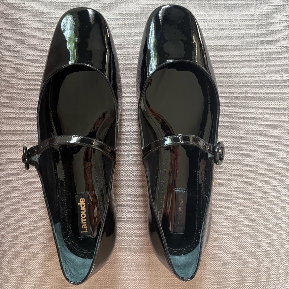 Larroude Blair Balet Flat in Patent Leather